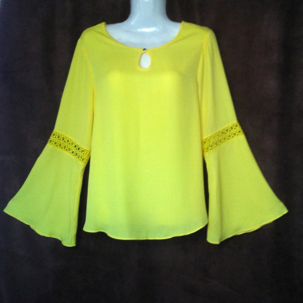 Yellow Bell Sleeved Top